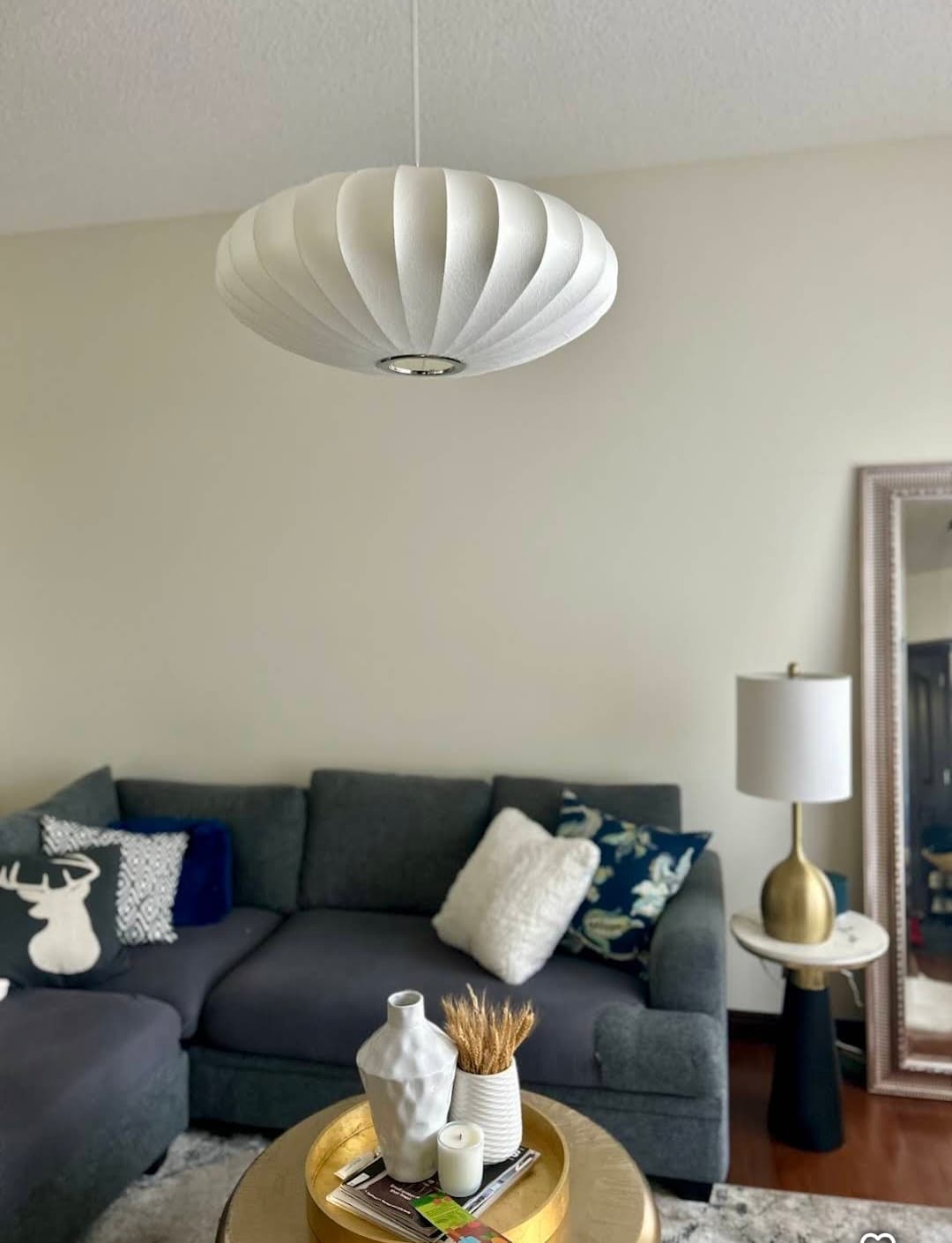 Calgary electrician residential living room pendant light installation